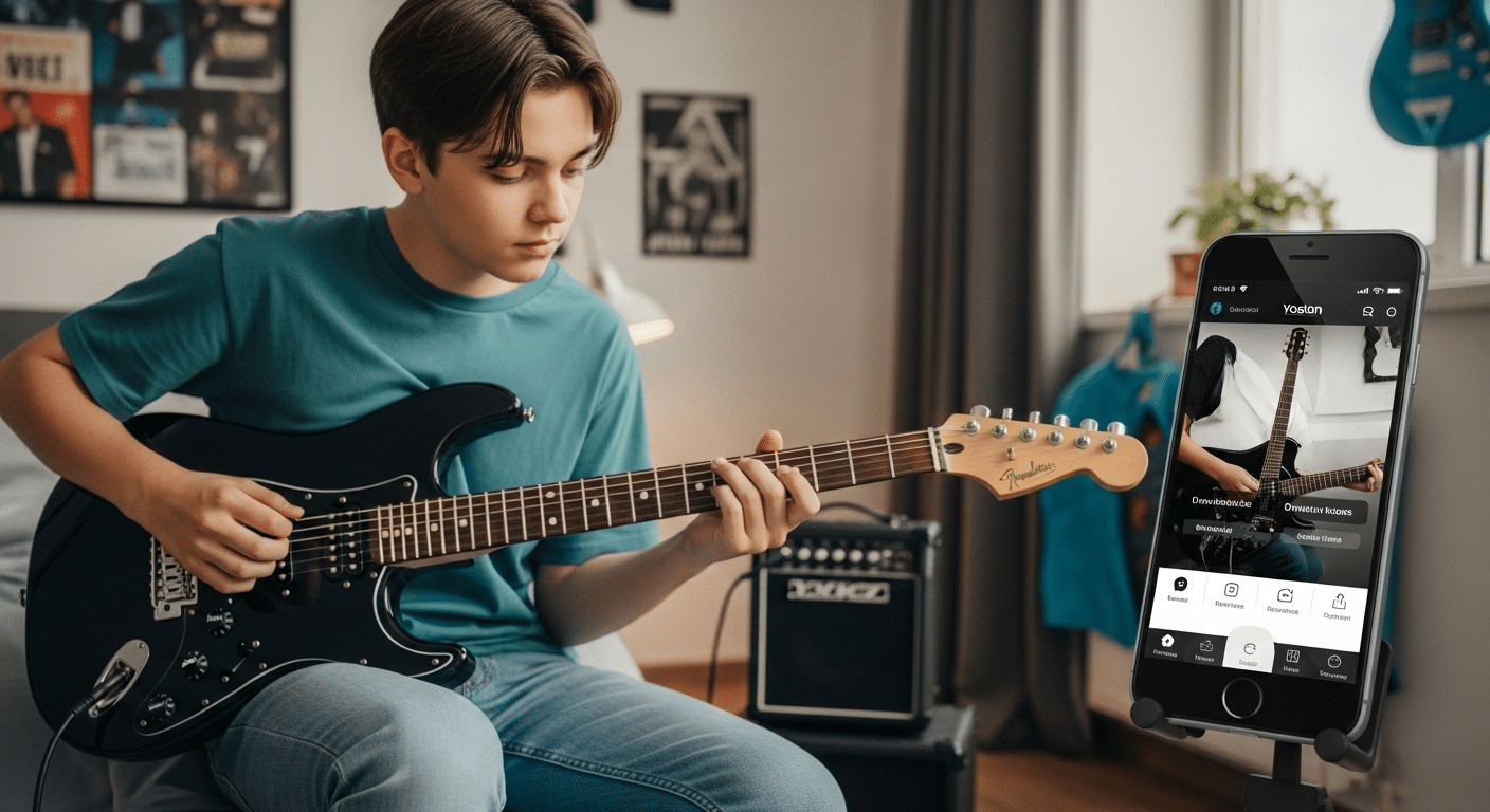 Domina la guitarra con Yousician