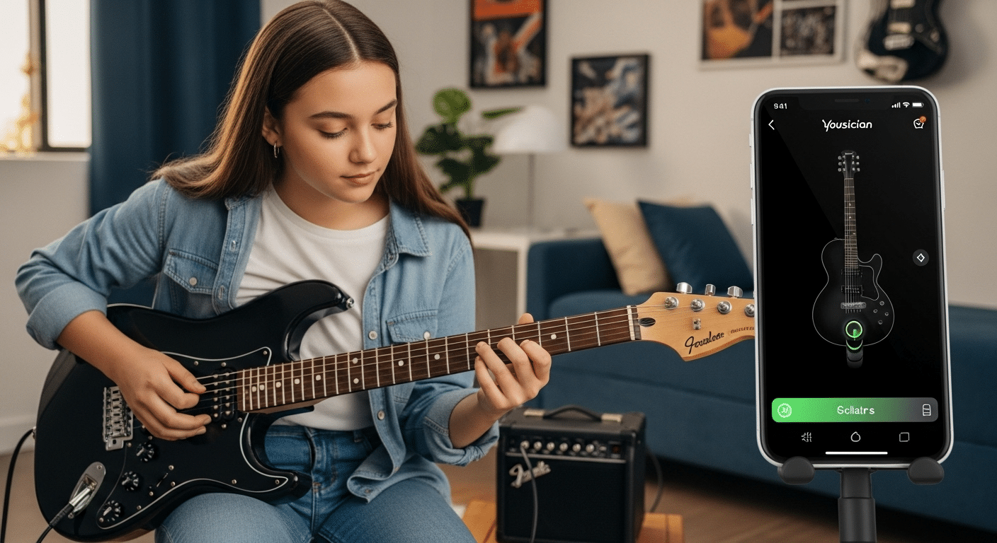 Domina la guitarra con Yousician